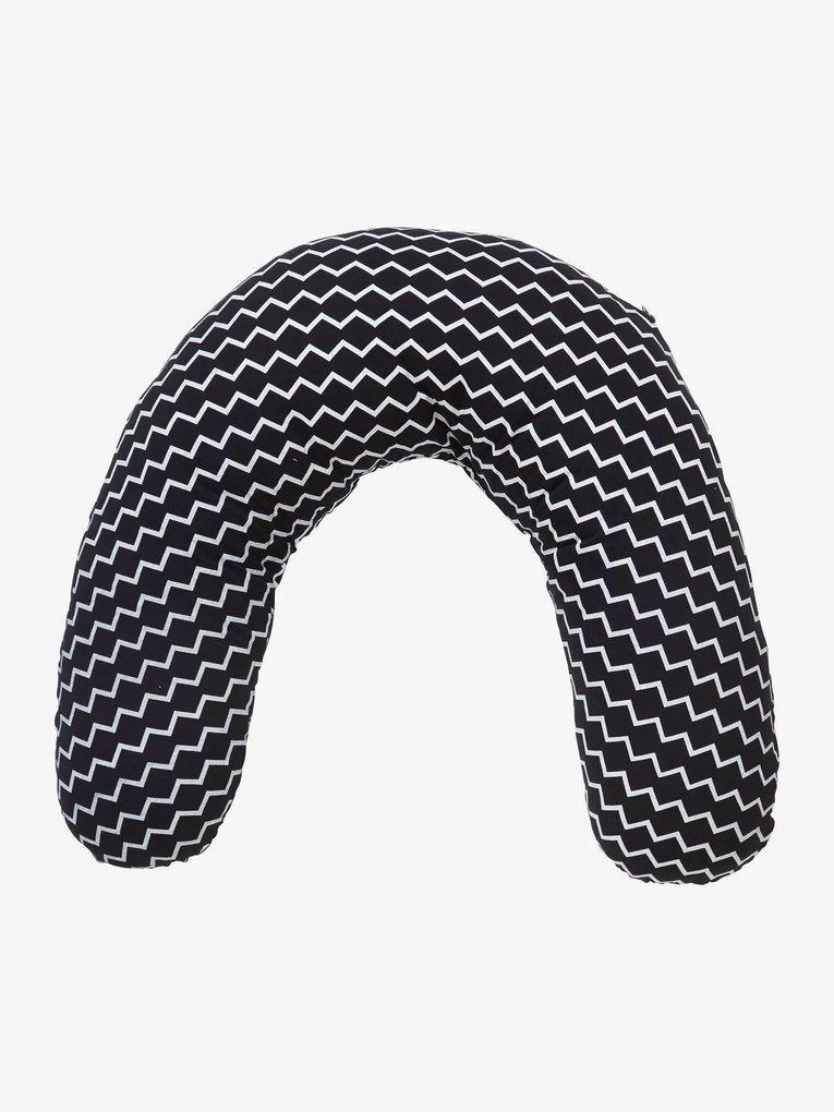 Almofada de amamentação + capa de proteção VERTBAUDET preto escuro estampado