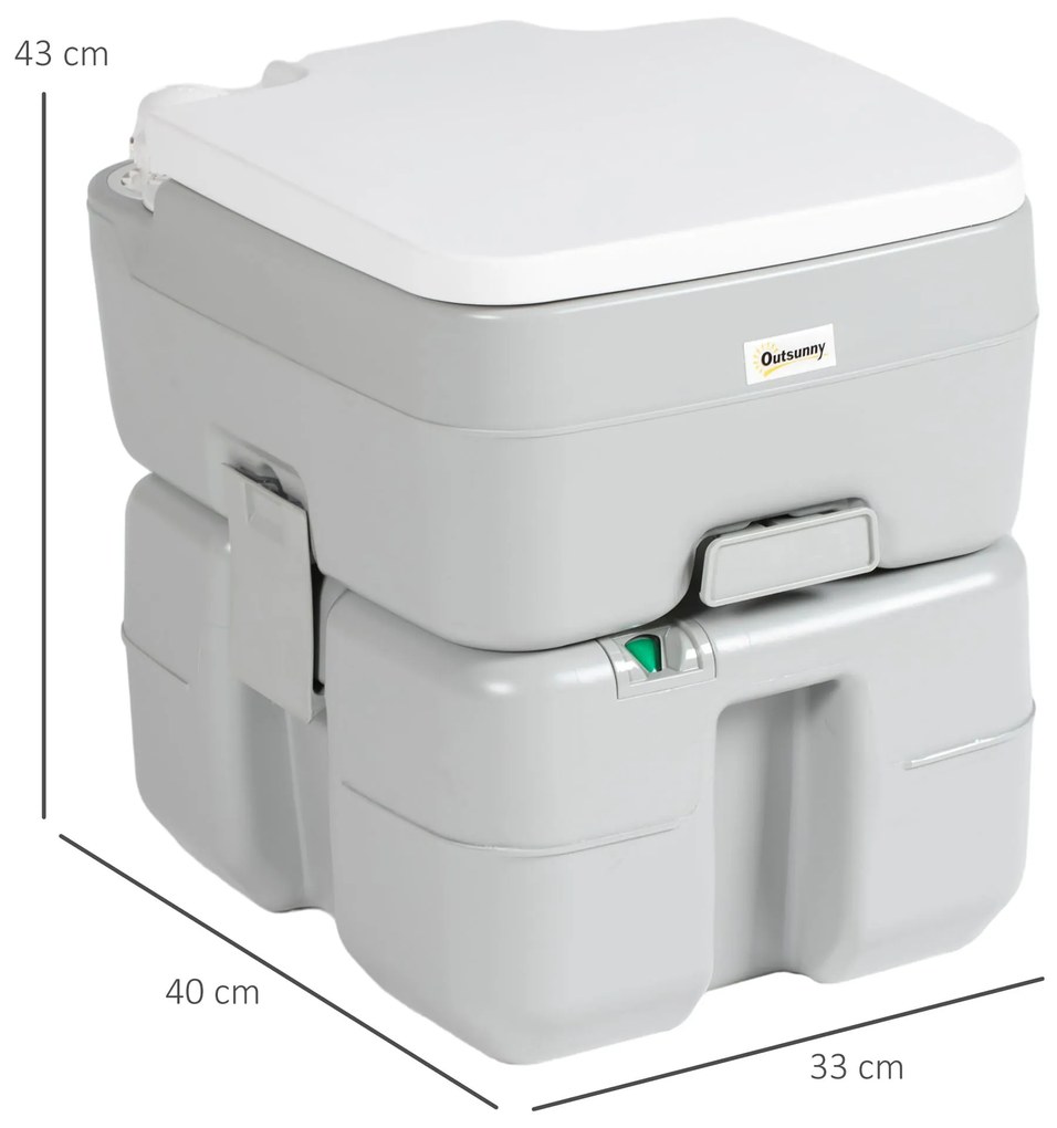 Sanita Portátil 20L Sanita Portátil com Indicador de Nível Capacidade