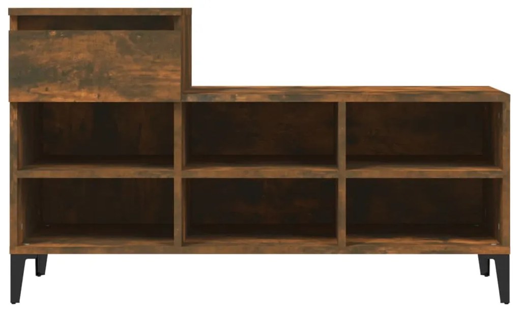 Sapateira 102x36x60 cm derivados de madeira carvalho fumado