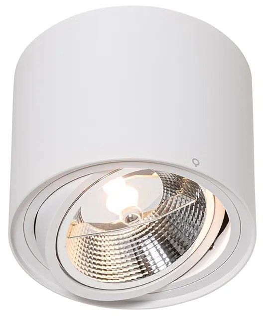 Foco de teto moderno branco rotativo e inclinável AR111 - Rondoo Up Moderno