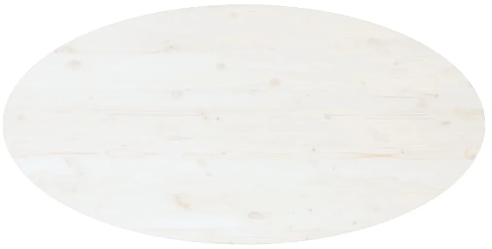 Mesa de centro 110x55x45 cm madeira de pinho maciça branco