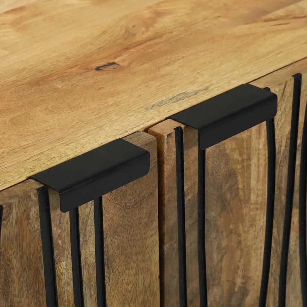 Buffet - 60 x 33,5 x 75 cm, feito de madeira de manga maciça.