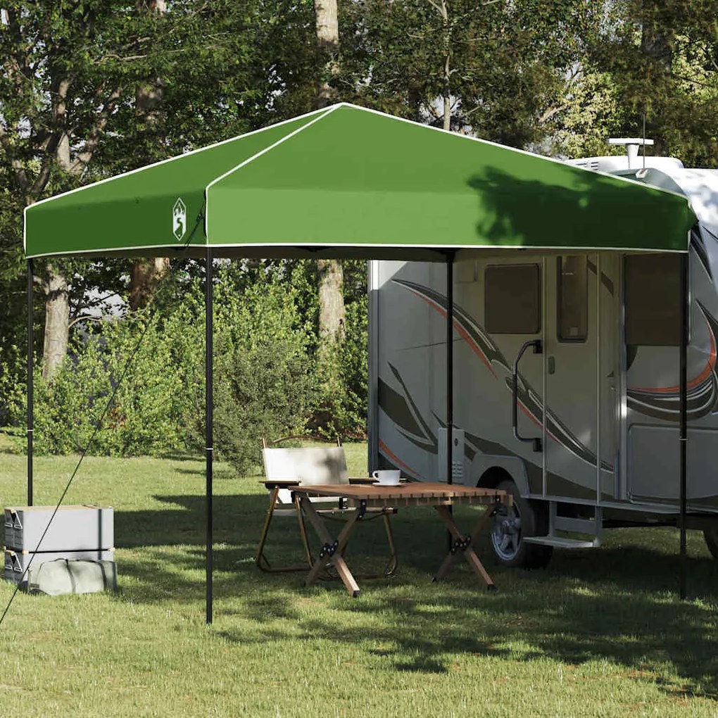 vidaXL Tenda de Toldo Manual Verde 243 x 243 x 251 cm tecido