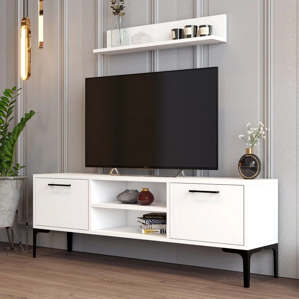 Unidade TV Riga – Branco – 140 cm x 48 cm x 30 cm