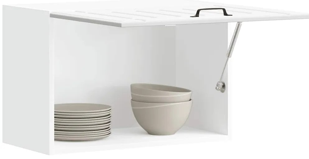vidaXL Armário de parede da cozinha Lucca derivados de madeira branco