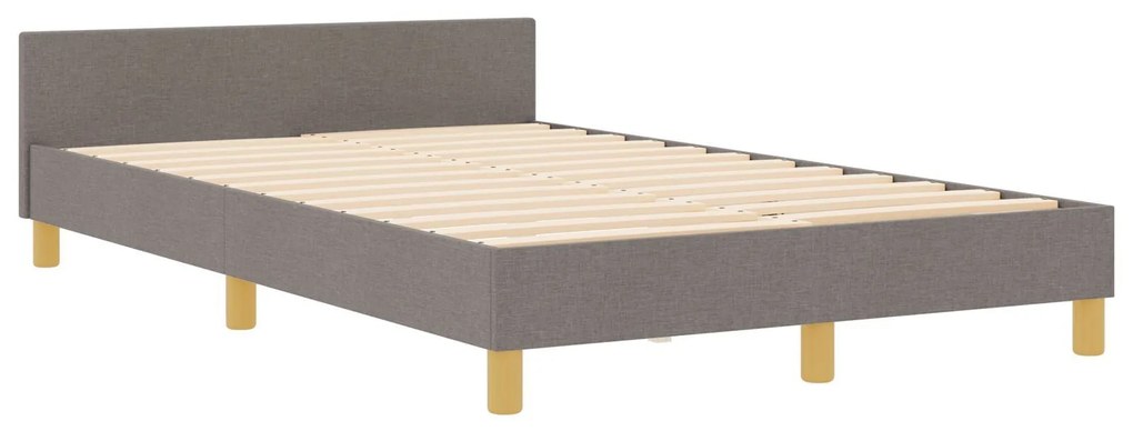 Cama vidaXL Taupe 120x200 cm Tecido