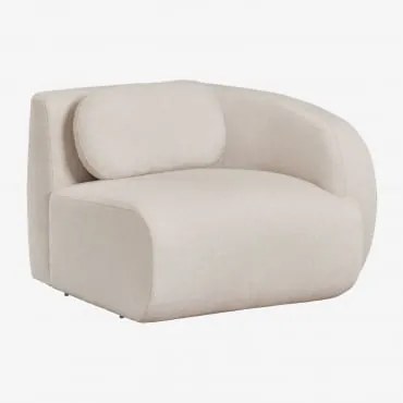 Módulo De Canto Direito Para Sofá Modular Em Chenille Marrakech Chenille Bege Creme - Sklum