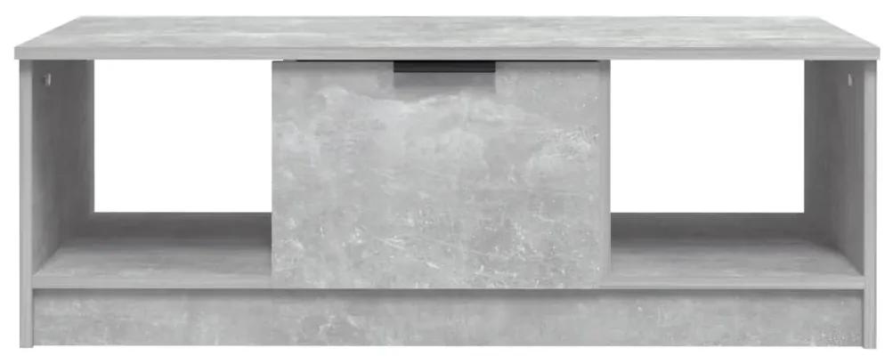 Mesa de centro 102x50x36 madeira processada cinza cimento