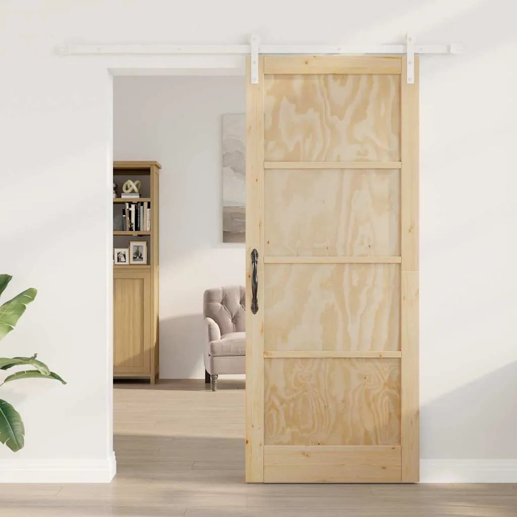 Porta Deslizante vidaXL com Conjunto de Ferramentas 86x211 cm Madeira