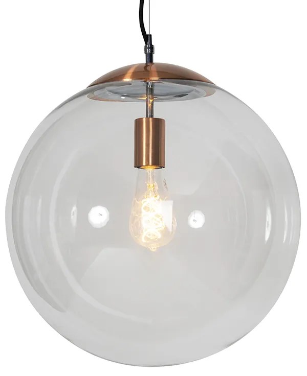 Candeeiro escandinavo de cobre com vidro transparente - Ball 40 Design,Moderno