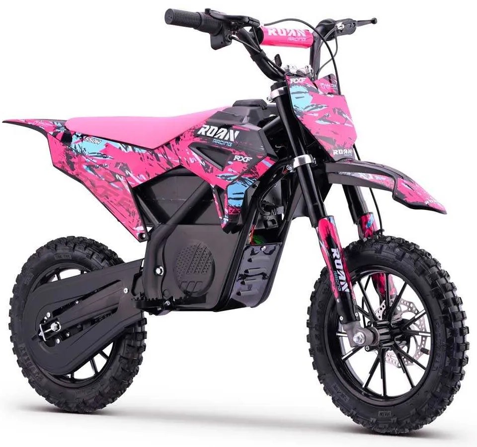 Mini moto elétrica para crianças 550W ROAN RXF (24V-12AH) AGM 10/10 Rosa