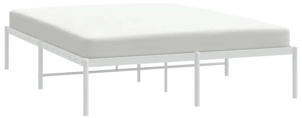 Estrutura de cama 160x200 cm metal branco