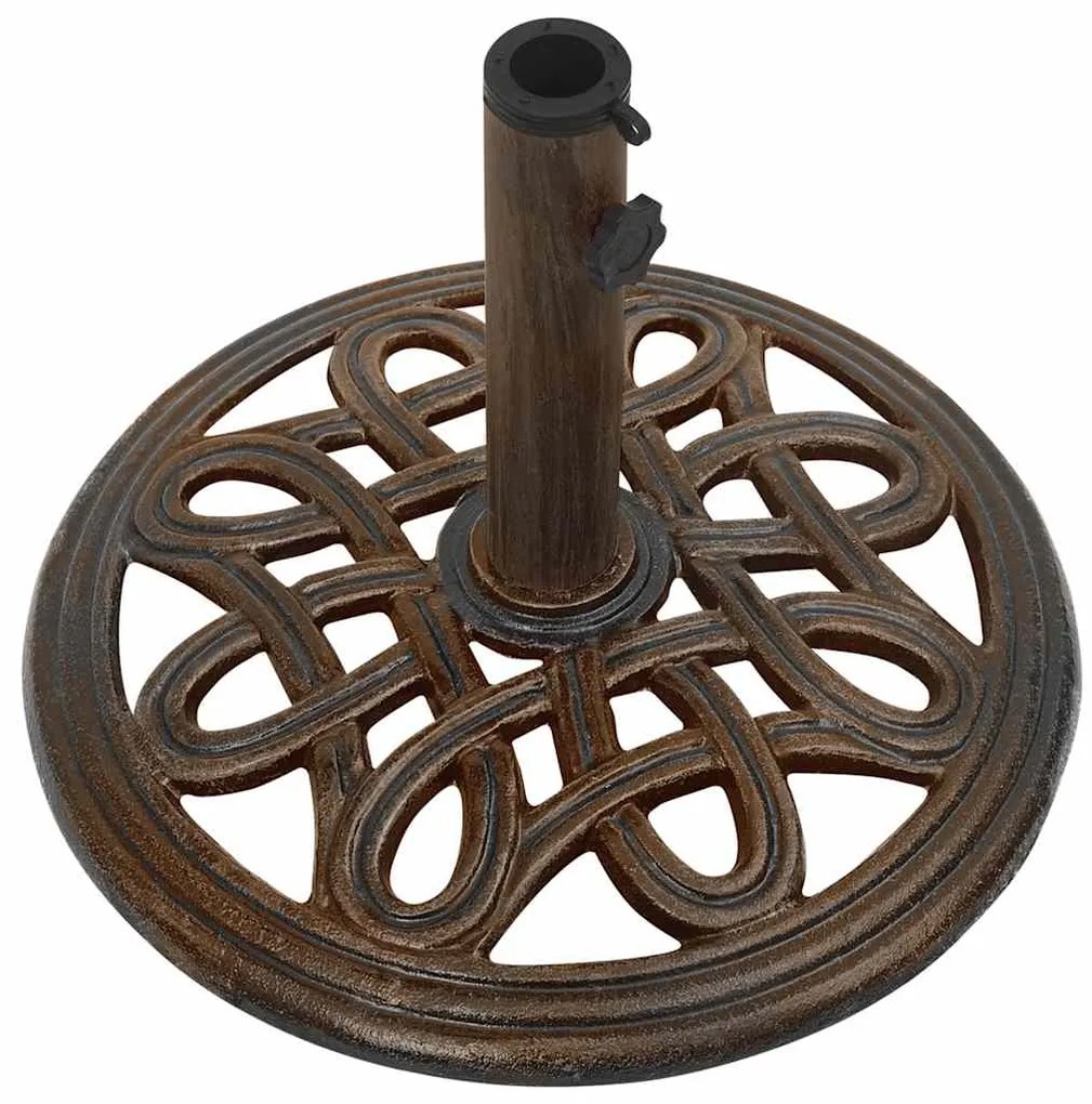 Base para guarda-sol ferro fundido 40x40x32 cm bronze