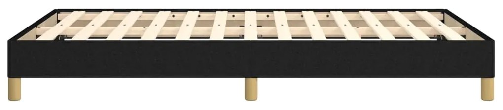 Estrutura de cama sem colchão preto 120x190 cm tecido