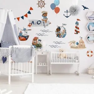 Autocolantes de parede - Pequenos marinheiros