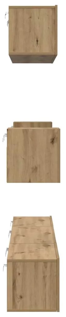 Conjunto de móvel de TV 7 pcs carvalho artisiano