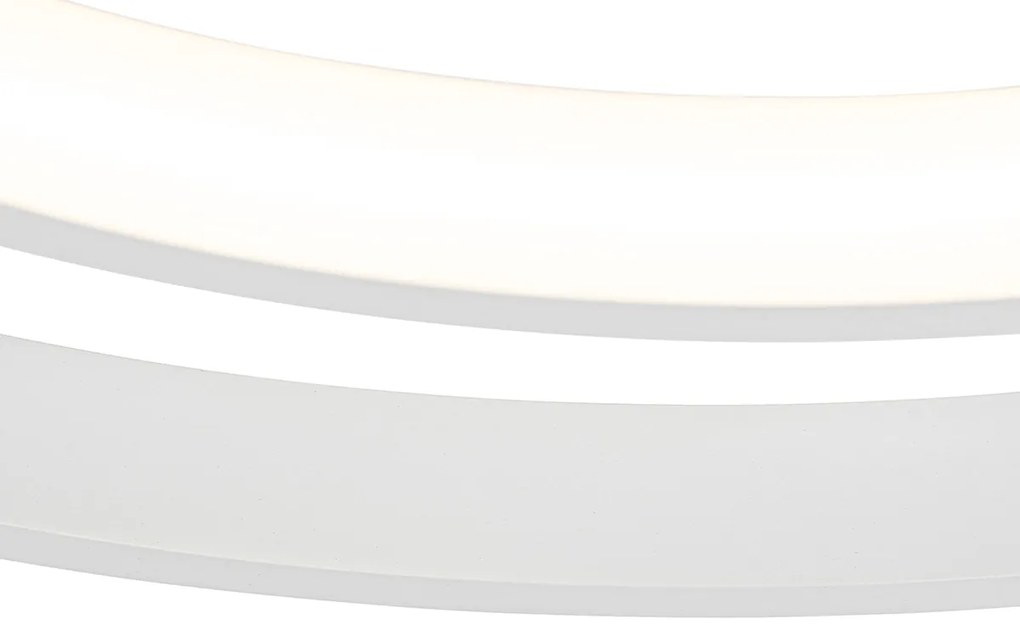 Ventilador de teto branco 46,5cm incl. LED com controle remoto - Kees Design