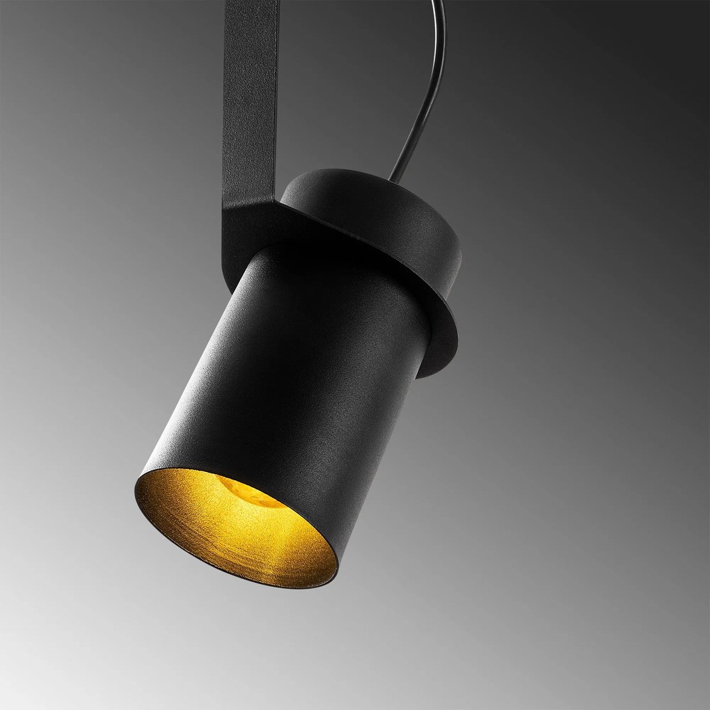 Candeeiro de Teto Spot – Preto – 24 x 24 cm