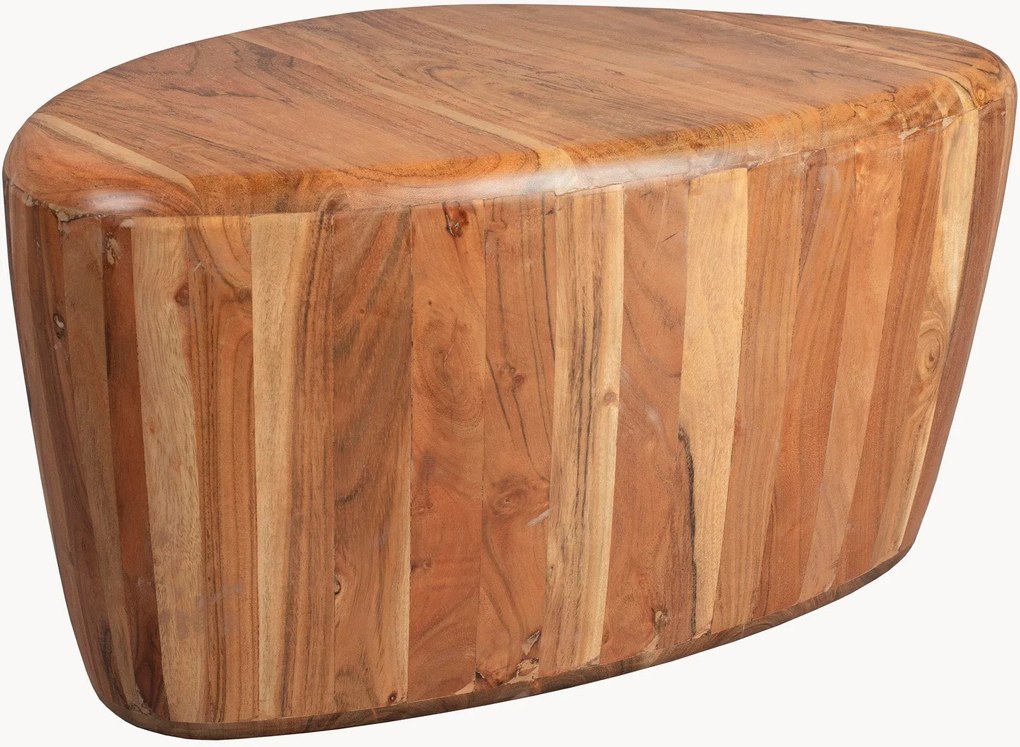 Mesa de centro em madeira de acácia com forma orgânica Ayla