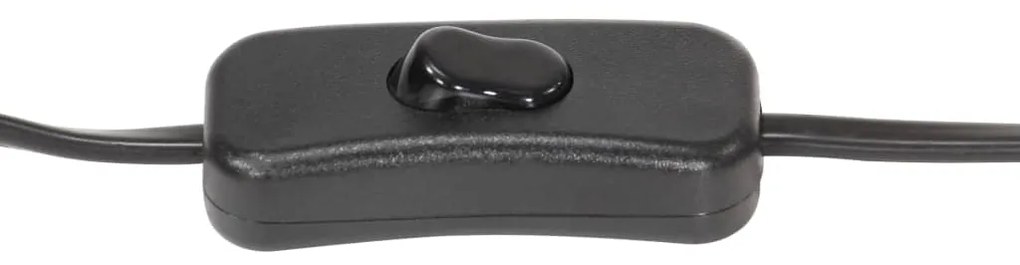 Candeeiro de parede redondo estilo industrial E27 preto