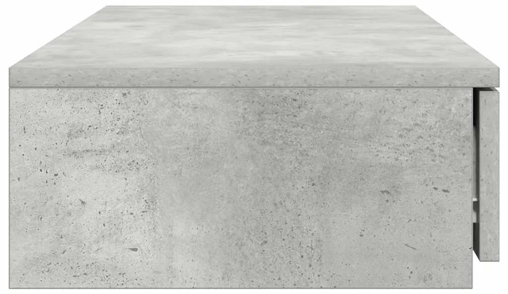 Camas com Gavetas vidaXL Cinza Concreto 80x36,5x16,5 cm Madeira Projet