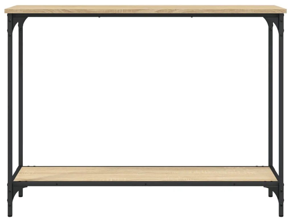 Mesa consola 101x30,5x75cm derivados de madeira carvalho sonoma