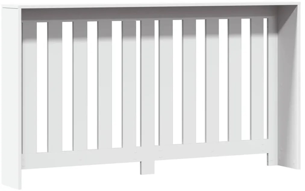 Cobertura de radiador 149x20x82 cm derivados de madeira branco
