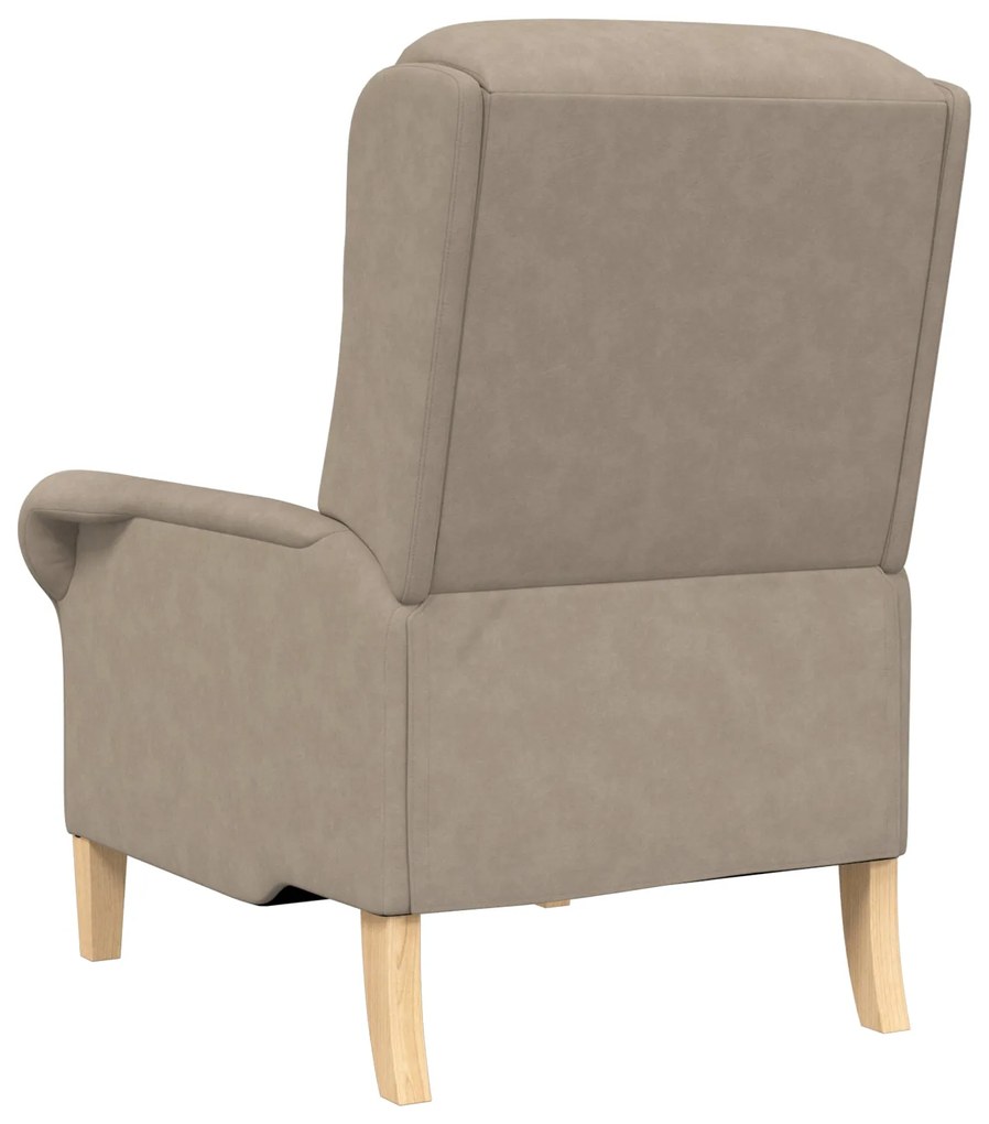 Poltrona Taupe Taupe Tecido, Madeira Padrão Poltrona Taupe