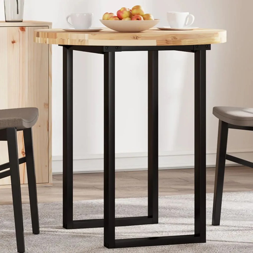 vidaXL Tampo de mesa redondo Ø70x4 cm madeira de acácia maciça