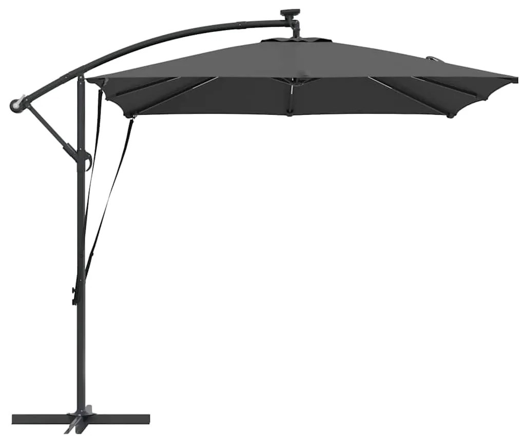 Guarda-sol de Bananeira Cantilever Antracite 249 x 249 x 250 cm