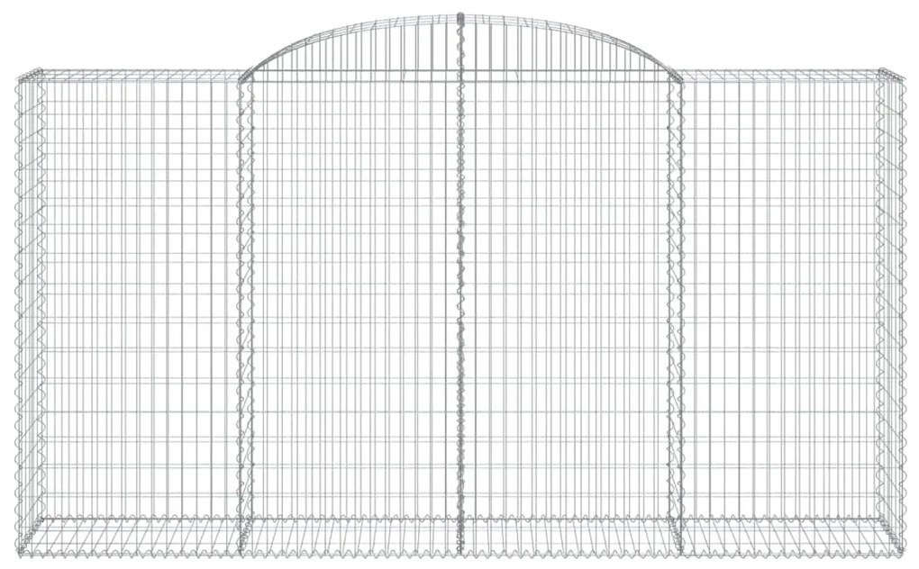 Cestos gabião arqueados 7pcs 300x50x160/180cm ferro galvanizado