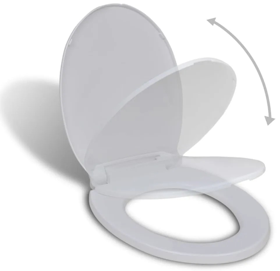 Tampo de sanita com fecho suave oval branco