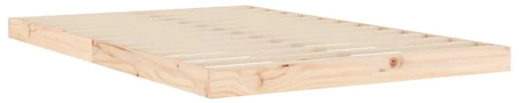 Estrutura de cama de casal pequena 120x190 cm pinho maciço