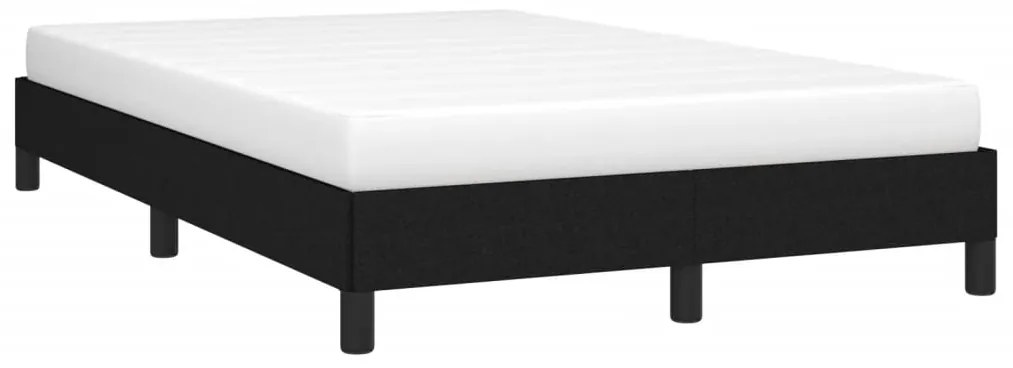 Estrutura de cama sem colchão preto 120x190 cm tecido