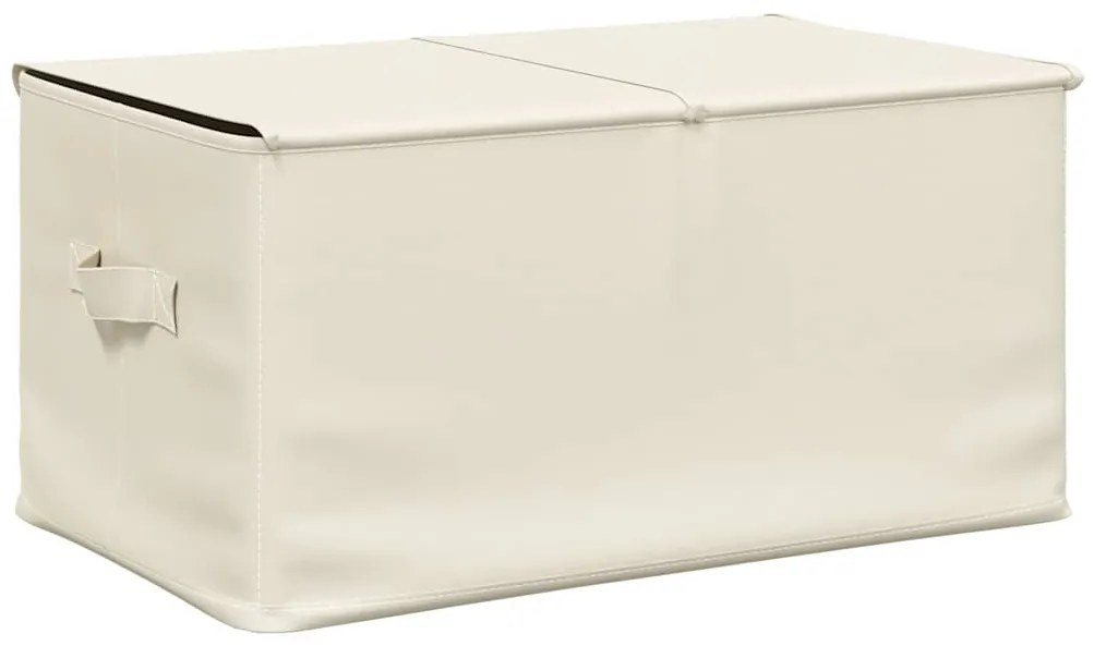 Caixa de arrumação 50x30x25 cm tecido cor creme