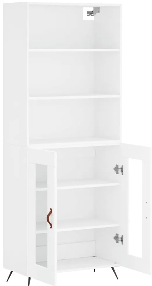 Armário alto 69,5x34x180 cm derivados de madeira branco