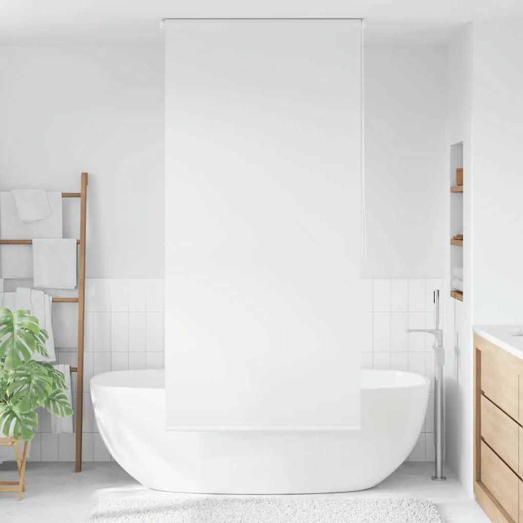Estore de rolo para o duche 120x240 cm branco