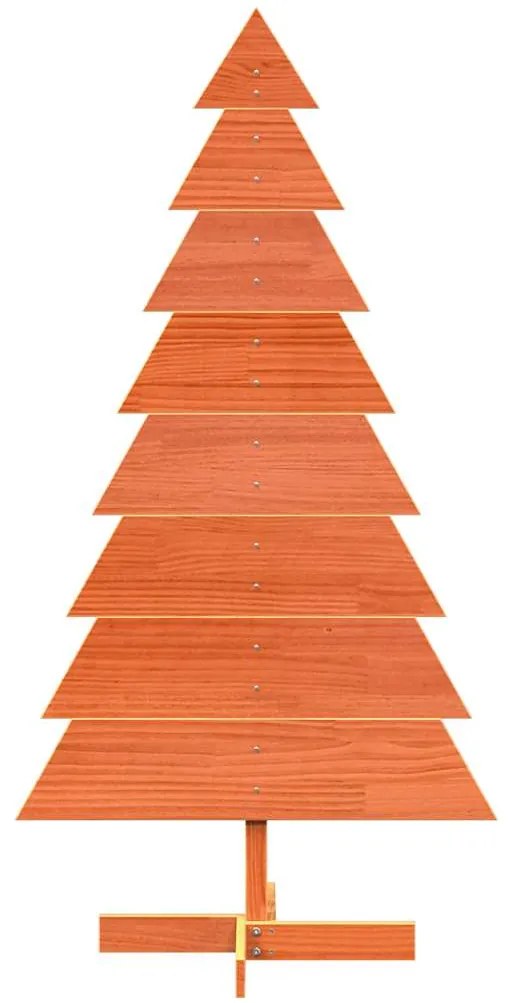 Árvore de Natal decorativa 150 cm pinho maciço castanho-mel