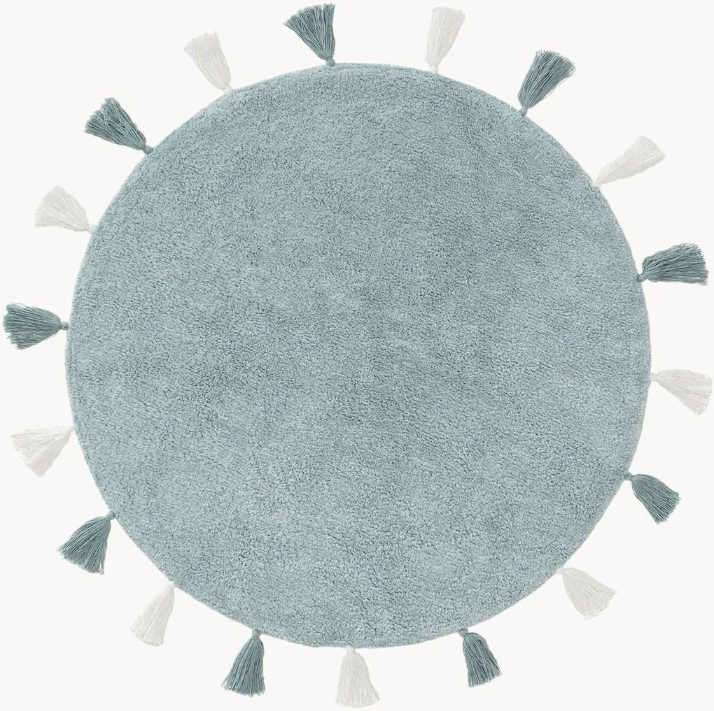 Tapete redondo tufado à mão Malu