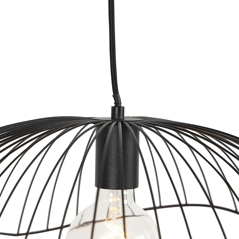 Candeeiro de suspensão design preto 50 cm - Pua