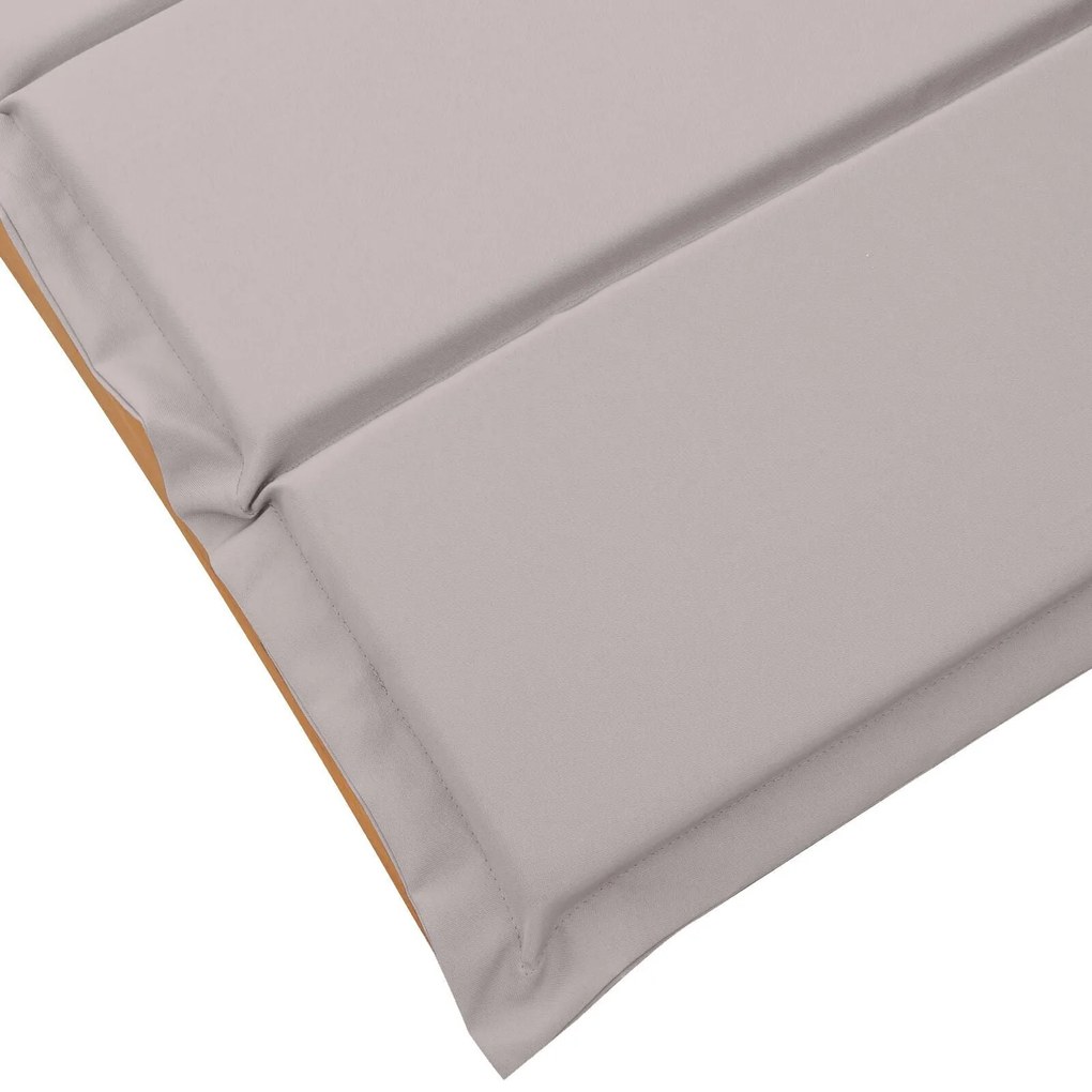 Espreguiçadeiras vidaXL com Almofadas 2 pcs Taupe Madeira Sólida de Ac