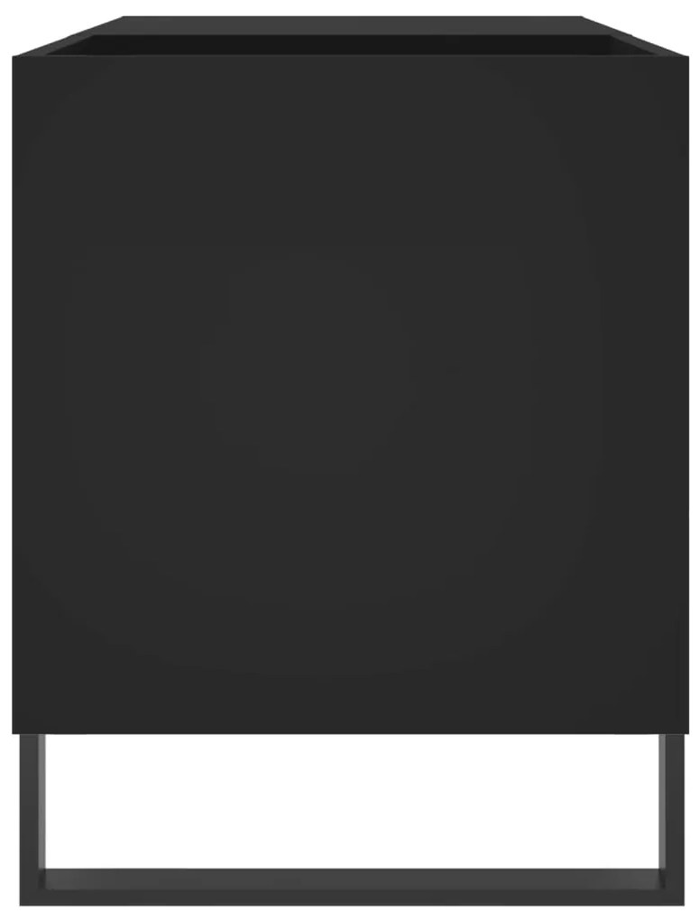 Armário para discos 85x38x48 cm derivados de madeira preto
