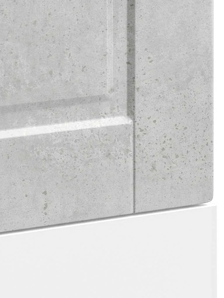 Painel máquina lavar louça Porto betão cinzento 45x1,5x67 cm