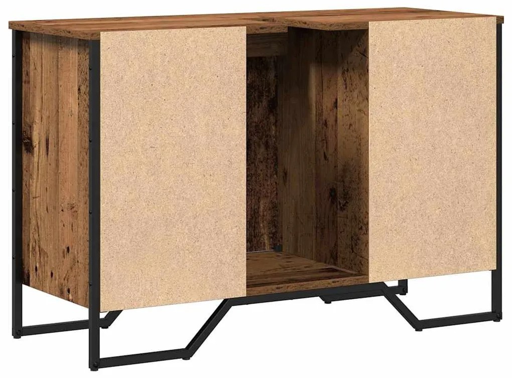 Armário de Pia para Casa de Banho Madeira Antiga 91x35x60 cm Madeira d
