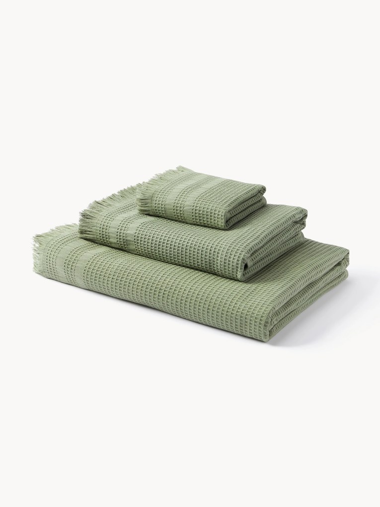 Conjunto de toalhas em tecido waffle Yara, vários tamanhos