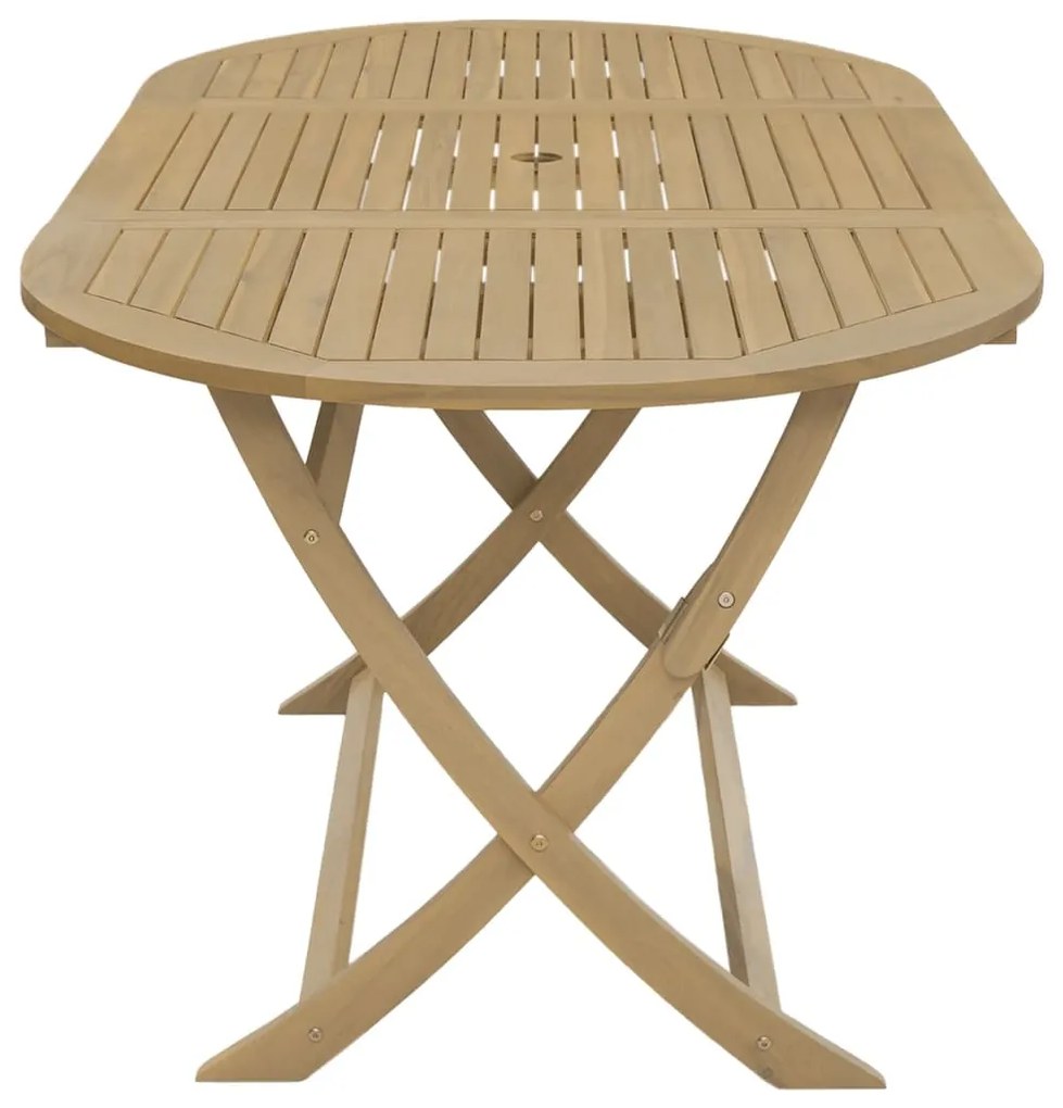 Mesa de jardim dobrável 160x85x75 cm madeira de acácia maciça