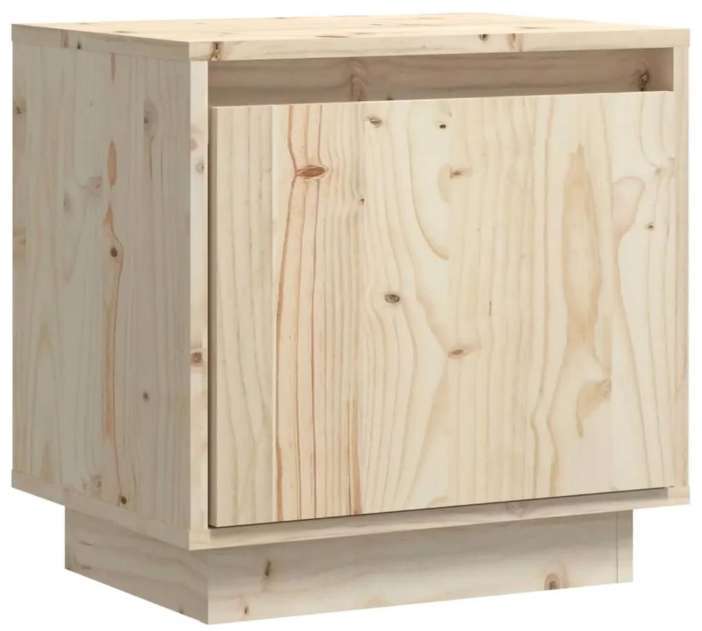 Mesa de cabeceira 40x30x40 cm madeira de pinho maciça