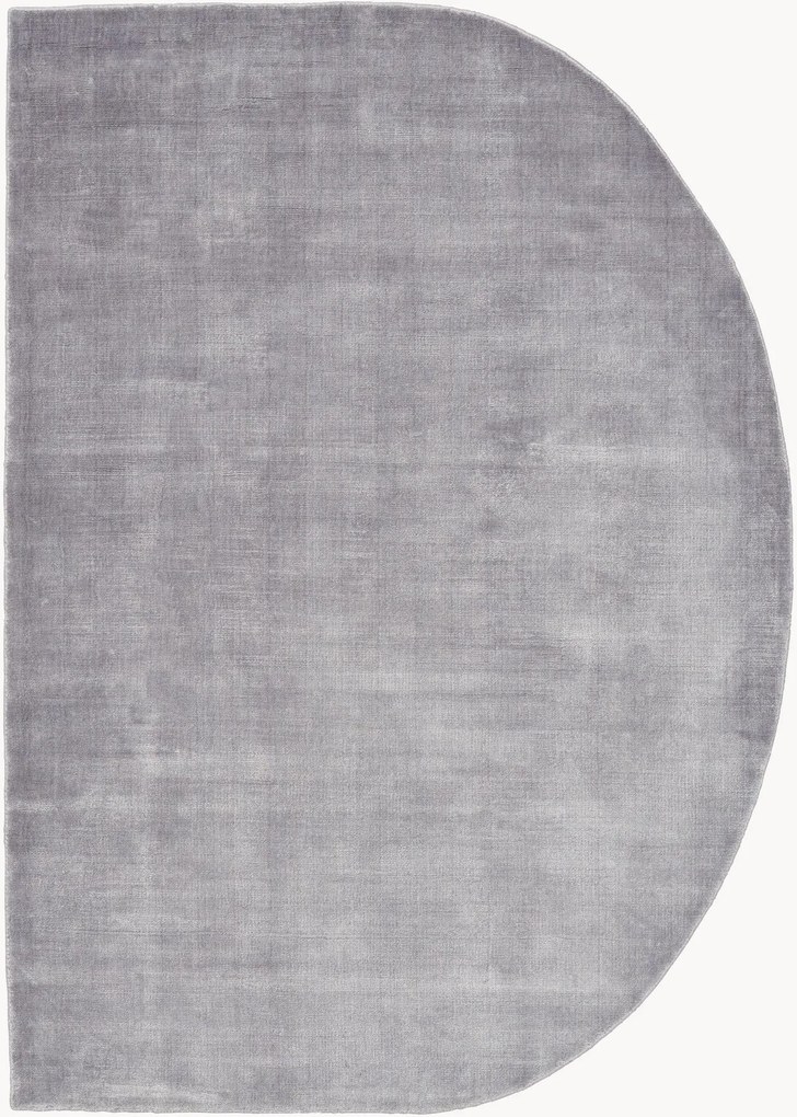 Tapete semicircular em viscose artesanal Duetto