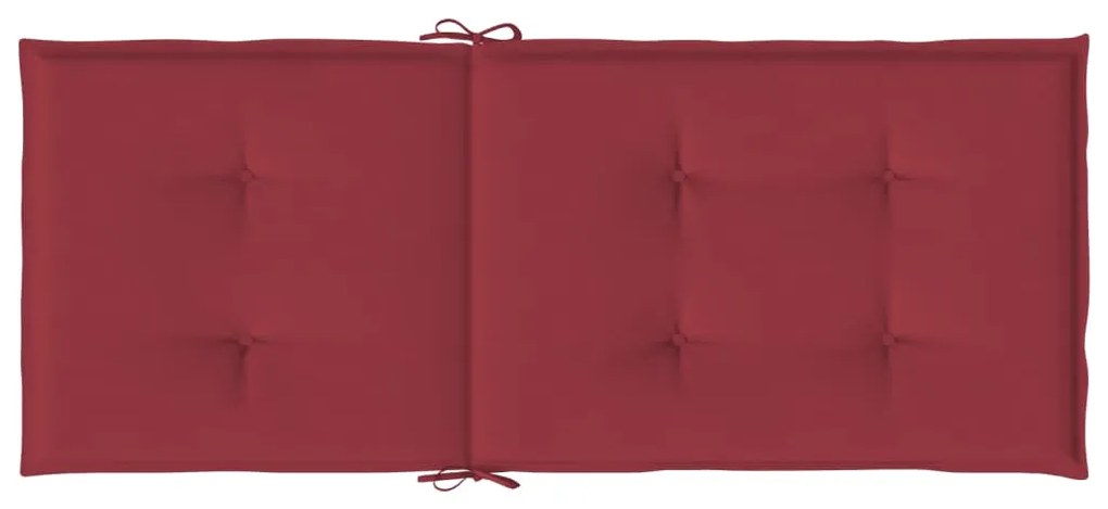 Almofadões p/ cadeiras altas jardim 4 pcs tecido vermelho tinto