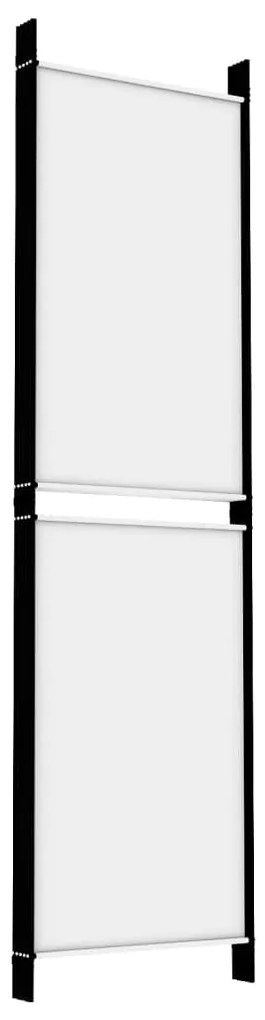 Biombo/divisória com 5 painéis 250x180 cm tecido branco